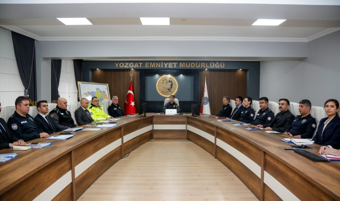 Yozgat İl Emniyet Müdürü Necmettin Koç’un başkanlığında, yılbaşı öncesi Genel