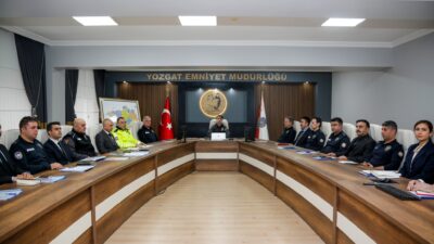 Yozgat İl Emniyet Müdürü Necmettin Koç’un başkanlığında, yılbaşı öncesi Genel