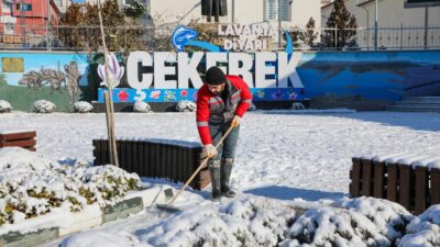 Çekerek Belediye Başkanı Üzeyir İnce, ilçede etkili olan kar yağışının