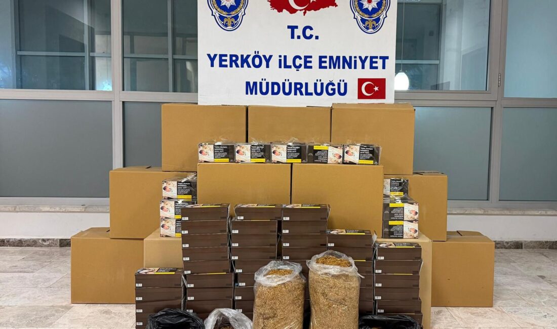 Yozgat İl Emniyet Müdürlüğü ekipleri, kaçakçılıkla mücadele kapsamında Yerköy ilçesinde