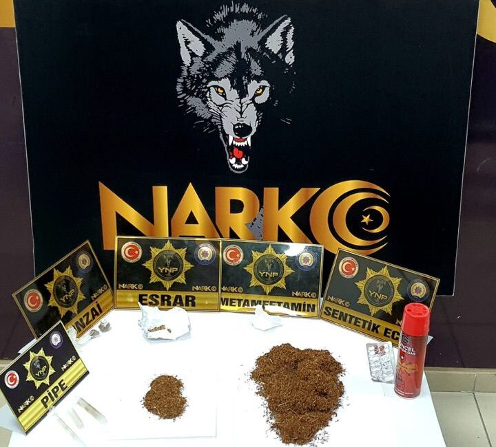 Yozgat İl Emniyet Müdürlüğü Narkotik Suçlarla Mücadele Şube Müdürlüğü ekipleri