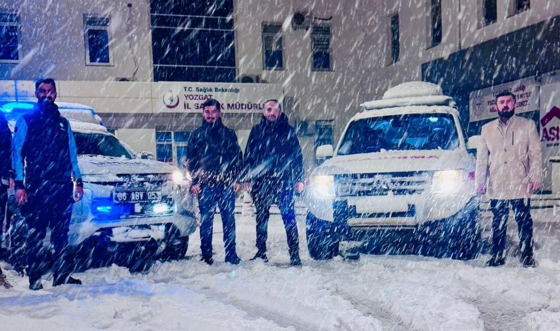 Yozgat’ta etkili olan yoğun kar yağışı ve olumsuz hava koşullarına