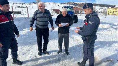 Akdağmadeni İlçe Jandarma Komutanlığı tarafından, sorumluluk alanında bulunan belde ve