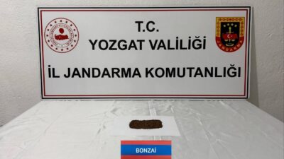 Yozgat İl Jandarma Komutanlığı sorumluluk sahasında, uyuşturucu ve uyarıcı maddeyle