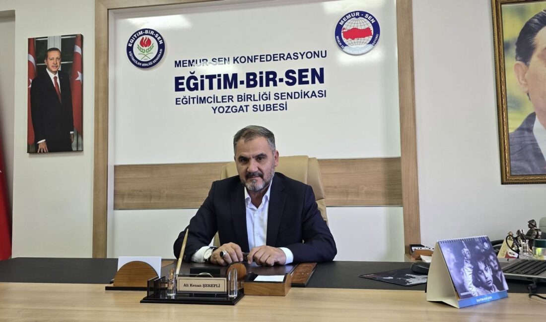 Eğitim Bir-Sen Yozgat Şube Başkanı Kenan Şerefli, yarıyıl tatiline kısa