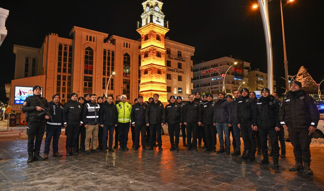 Yozgat İl Emniyet Müdürü Necmettin Koç, yılbaşı tedbirleri kapsamında kentte