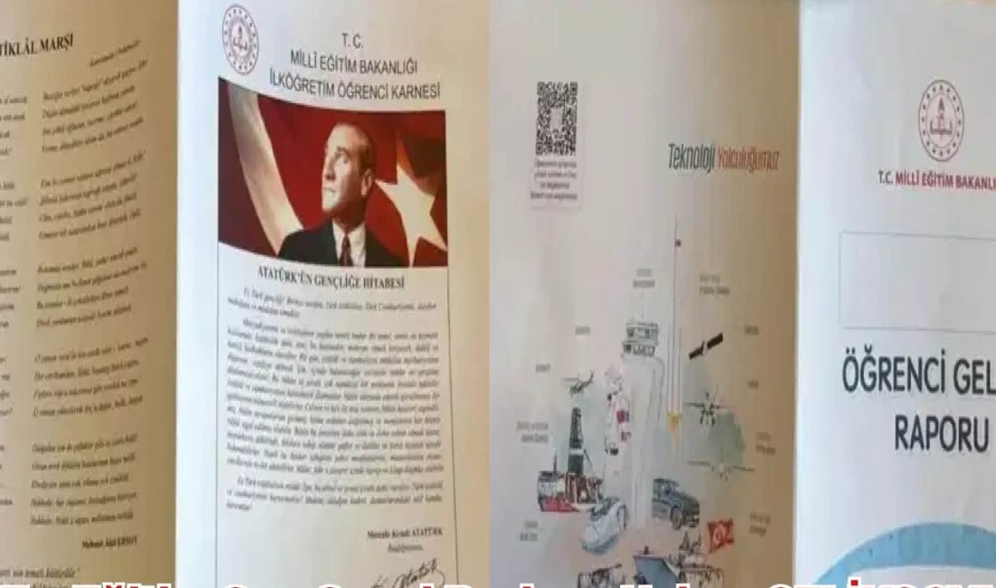 YURT Eğitim Sen Genel Başkanı Hakan Çeliksoy, ilkokul öğrencilerine verilen