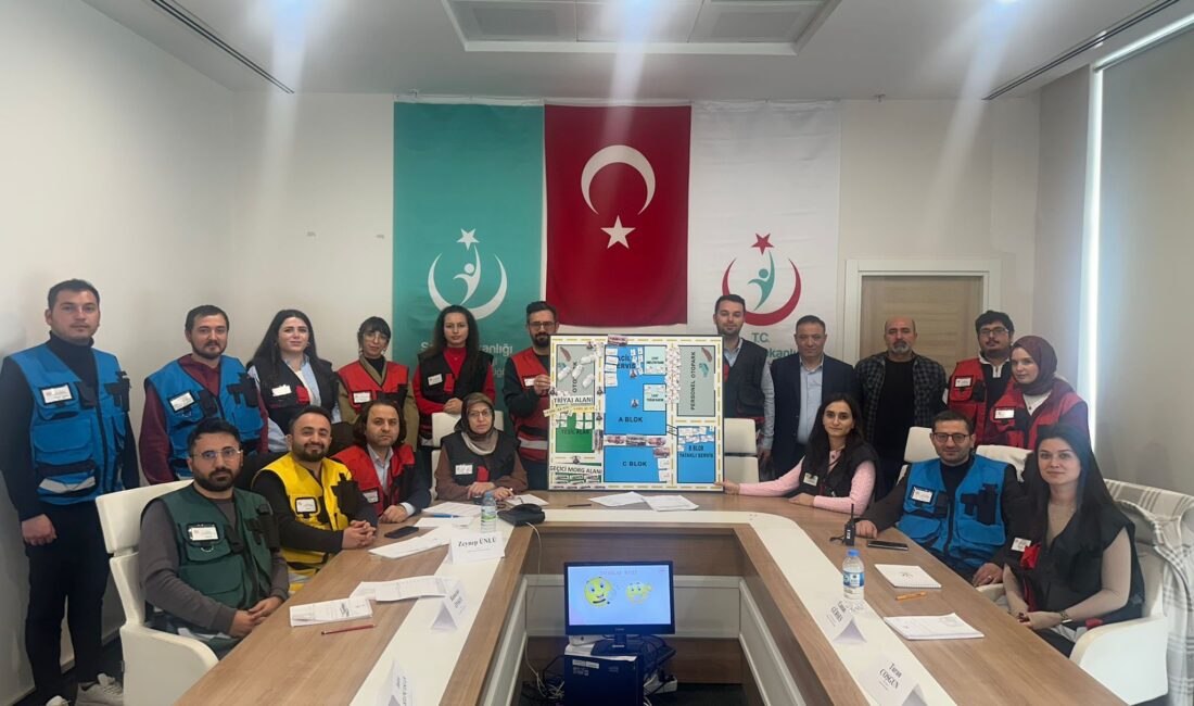 Yozgat İl Sağlık Müdürlüğü tarafından, hastanelerde afet ve acil durumlara