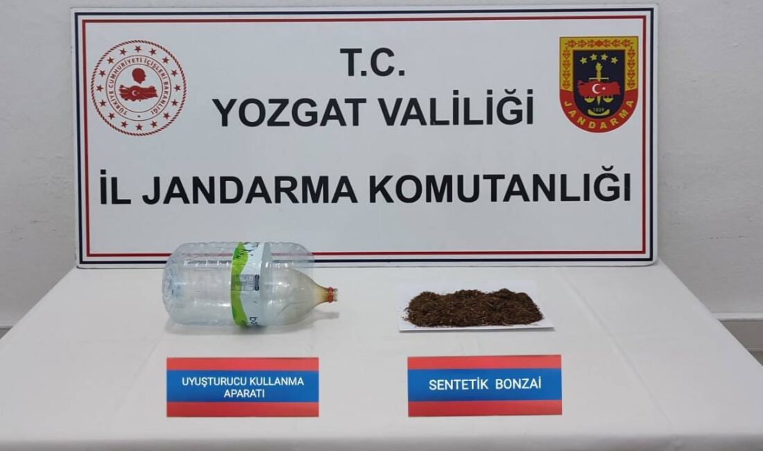 Yozgat İl Jandarma Komutanlığı sorumluluk sahasında uyuşturucu ile mücadele kapsamında