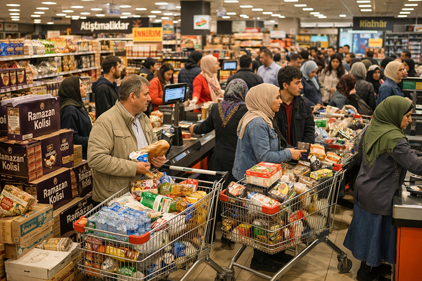 Ramazan ayının gelişiyle birlikte sofralara bereket gelirken, market alışverişleri de