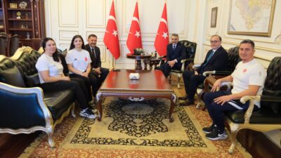 Türkiye Şampiyonu Elif Sude Elmalı, Avrupa Şampiyonası öncesi Vali Mehmet