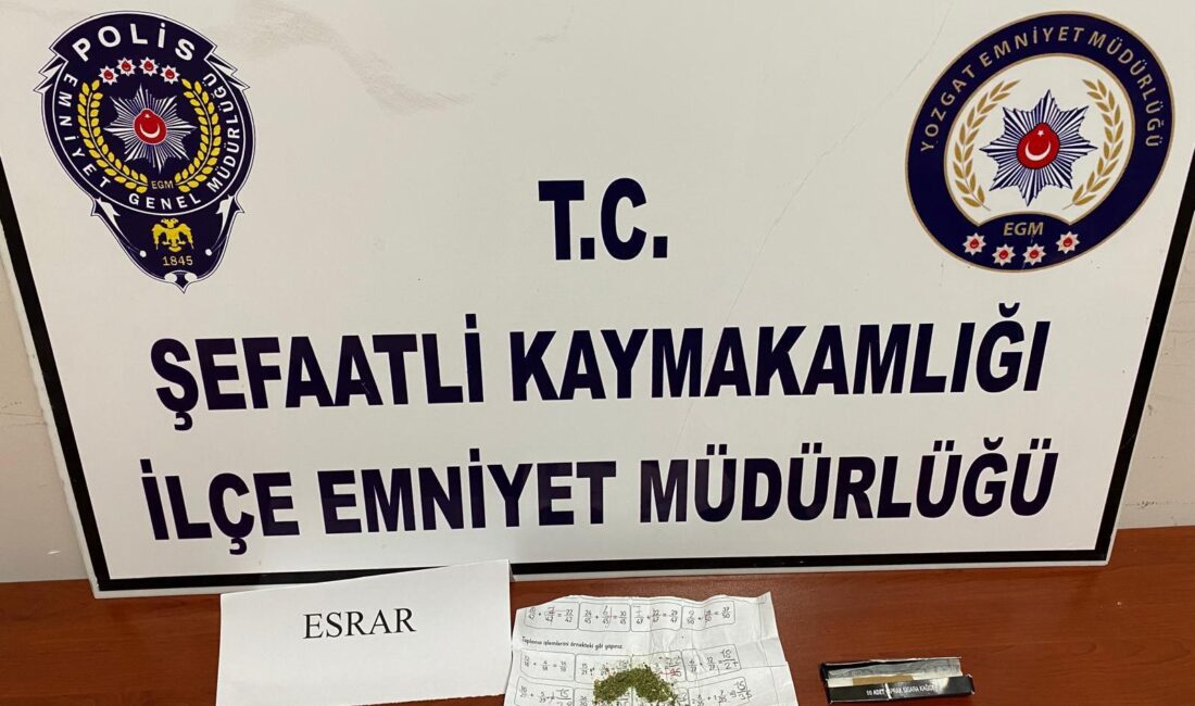 Şefaatli İlçe Emniyet Müdürlüğü ekipleri, 28 Mart gecesi gerçekleştirdiği yol