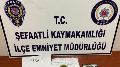Şefaatli İlçe Emniyet Müdürlüğü ekipleri, 28 Mart gecesi gerçekleştirdiği yol