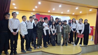 Yozgat Fatma Temel Turhan Ortaokulu’nda, 12 Mart İstiklal Marşı’nın Kabulü