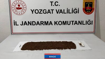 Sorgun ilçesinde jandarma ekipleri tarafından uyuşturucu ile mücadele kapsamında yürütülen