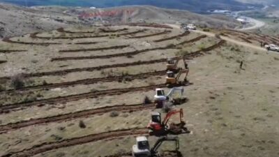 Yozgat’ta çevre ve doğa yatırımları kapsamında Yozgat–Ankara karayolu güzergâhında yürütülen