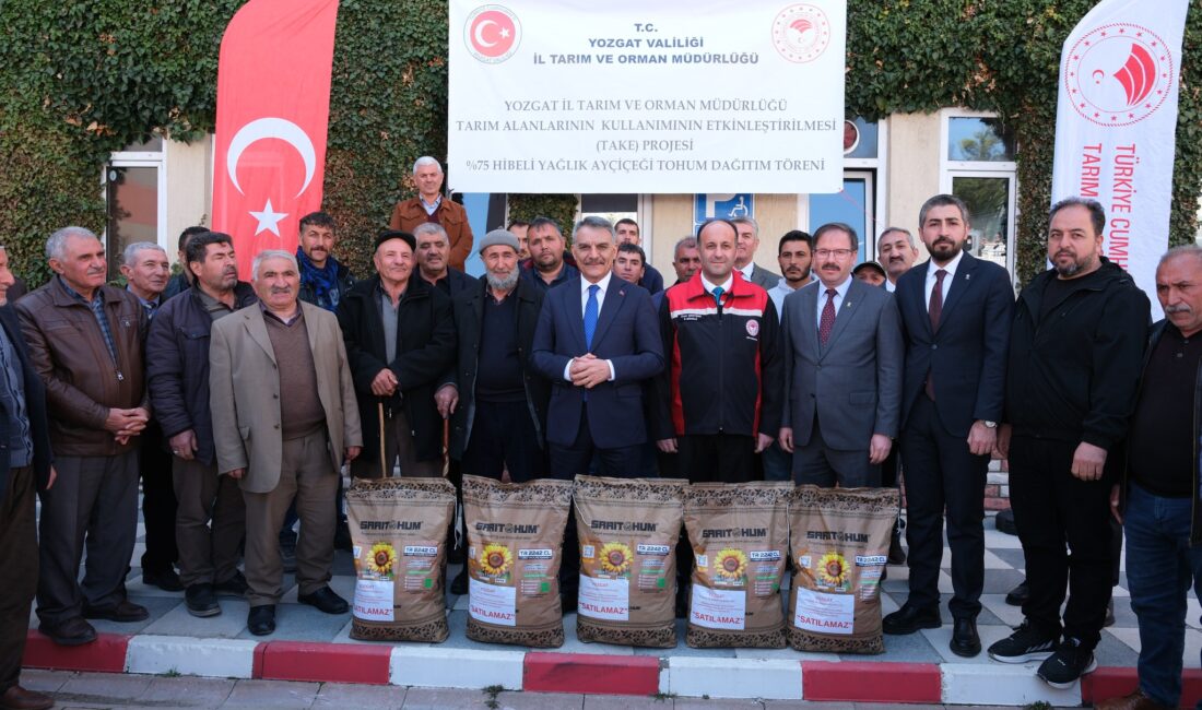 Yozgat’ta Tarım Alanlarının Kullanımının Etkinleştirilmesi (TAKE) Projesi kapsamında tohum dağıtım
