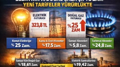 Elektrik ve doğal gaz tarifelerinde farklı abone gruplarına göre değişen