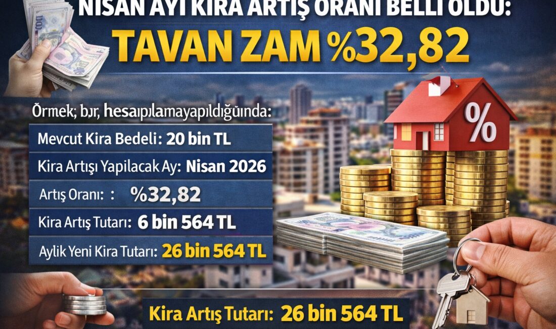 Mart ayı enflasyon verilerinin açıklanmasının ardından, Nisan ayında uygulanacak kira