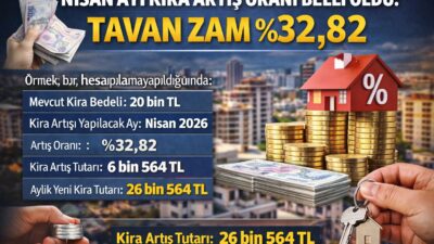 Mart ayı enflasyon verilerinin açıklanmasının ardından, Nisan ayında uygulanacak kira