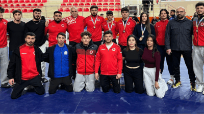Yozgat Bozok Üniversitesi Güreş Takımı, Burdur’da düzenlenen Üniversiteler Arası Güreş