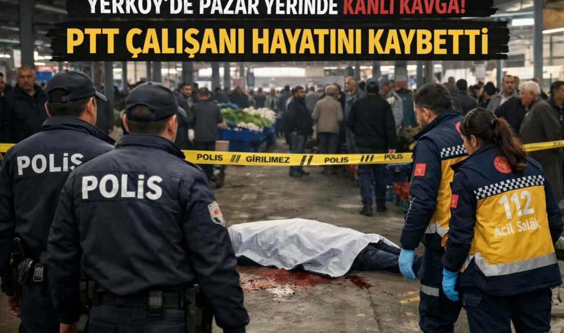 Yerköy ilçesinde kurulan Çarşamba pazarında çıkan bıçaklı kavga can aldı.