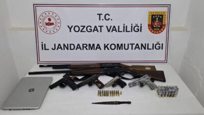 Yozgat İl Jandarma Komutanlığı (JASAT) ekiplerince Kadışehri ilçesinde silah ticaretine