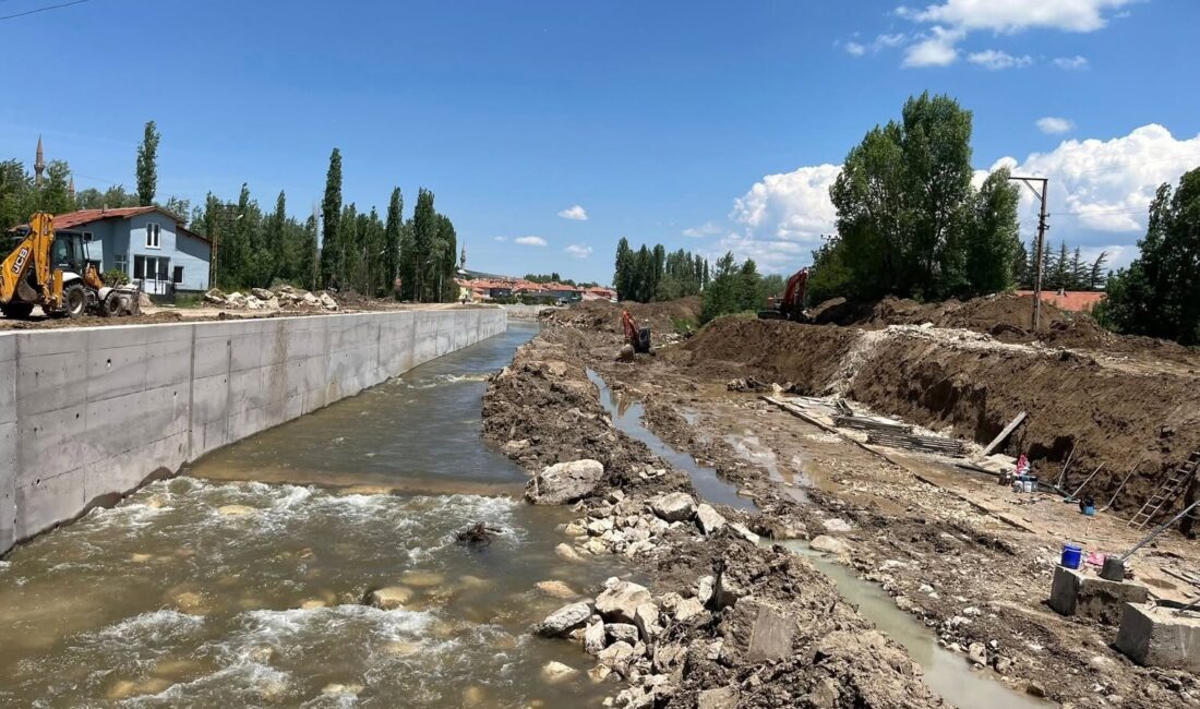 Devlet Su İşleri Yozgat Müdürlüğü tarafından Çandır ilçesinde yapımı devam