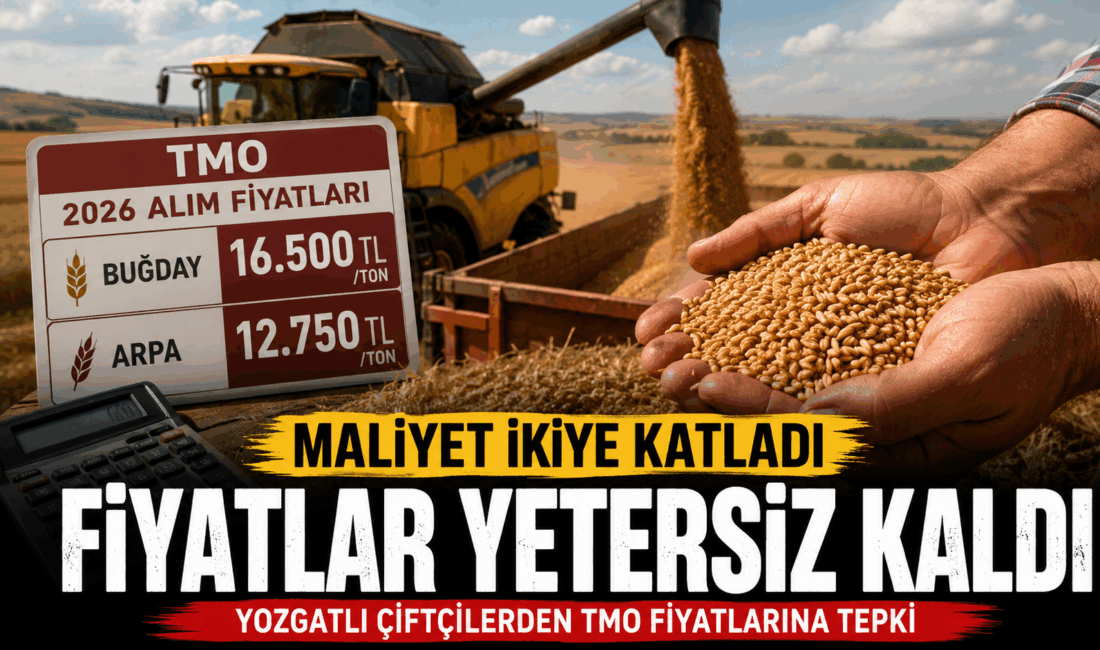 Toprak Mahsulleri Ofisi'nin (TMO) 2026 yılı hububat alım fiyatlarını açıklamasının